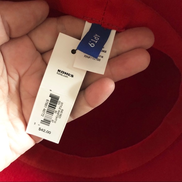 Apt. 9 red wool cloche hat - Picture 7 of 8